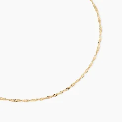 Chaîne Imanie Maille Singapour Or Jaune