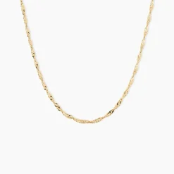 Chaîne Imanie Maille Singapour Or Jaune