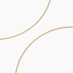 Chaîne Ixia Maille Gourmette Diamantee Or Jaune