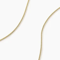 Chaîne Ixia Maille Gourmette Diamantee Or Jaune