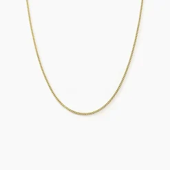 Chaîne Ixia Maille Gourmette Diamantee Or Jaune