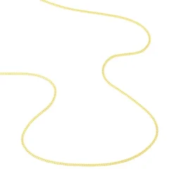 Chaîne Ixia Maille Gourmette Diamantee Or Jaune