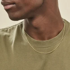 Chaîne Ixia Maille Gourmette Diamantee Or Jaune