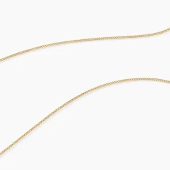 Chaîne Ixia Maille Gourmette Diamantee Or Jaune