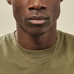 Chaîne Keyssie Maille Forçat Diamantée Or Jaune