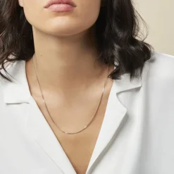 Chaîne Maille Gourmette Or Blanc