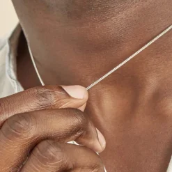 Chaîne Maille Gourmette Or Blanc