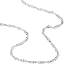 Chaîne Mayi Maile Singapour Or Blanc