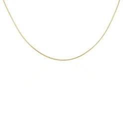 Chaîne Norma Maille Queue De Souris Plaque Or Jaune