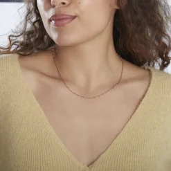 Chaîne Ophelio Maille Alternee 1/1 Or Rose