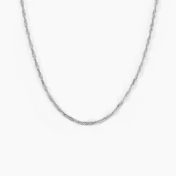 Chaîne Shanone Argent Blanc