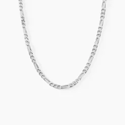 Chaîne Vivian Maille Alternee 1/3 Argent Blanc