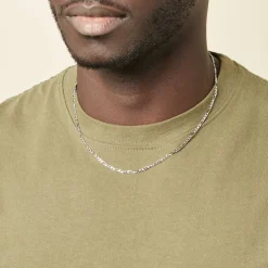 Chaîne Vivian Maille Alternee 1/3 Argent Blanc