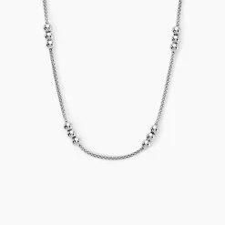 Chaîne Zaza Argent Blanc