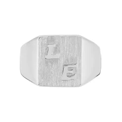 Chevaliere Argent Blanc Gringoire Carree