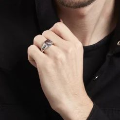 Chevaliere Argent Blanc Tarek