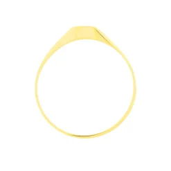 Chevaliere Solarium Or Jaune Ovale Soleil