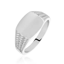 Chevalière Argent Blanc Charites