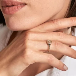 Chevalière Aviv Plaqué Or Jaune