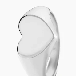 Chevalière Barbara Argent Blanc