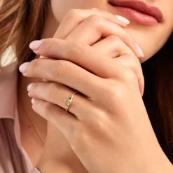 Chevalière Chauncey Or Jaune Oxyde De Zirconium