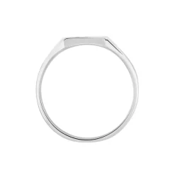 Chevalière Daniel Argent Blanc