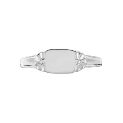 Chevalière Darian Argent Blanc