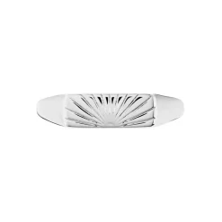 Chevalière Dotty Argent Blanc