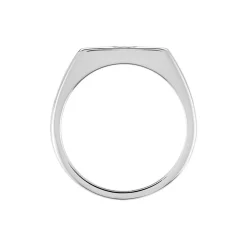 Chevalière Dotty Argent Blanc