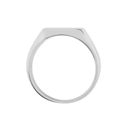 Chevalière Gaspare Argent Blanc