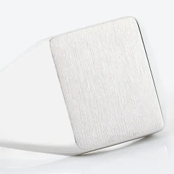 Chevalière Gaspare Argent Blanc