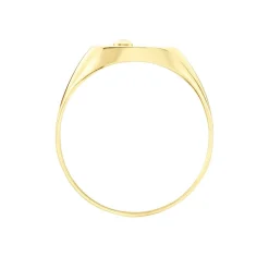 Chevalière Glynn Or Jaune Onyx Diamant