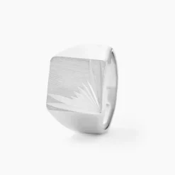 Chevalière Henry Argent Blanc