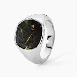 Chevalière Jourdan Edom Acier Argenté