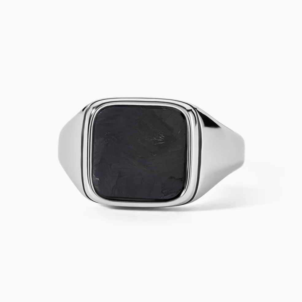 Chevalière Jourdan Jeremiah Acier Argenté