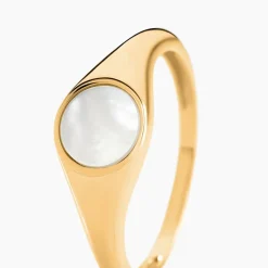 Chevalière Kent Or Jaune Nacre
