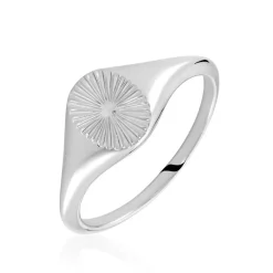 Chevalière Liao Argent Blanc