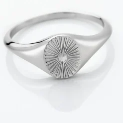 Chevalière Liao Argent Blanc