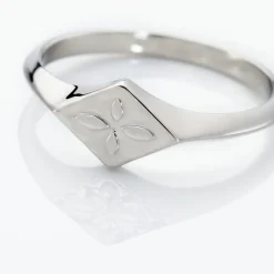 Chevalière Narva Argent Blanc