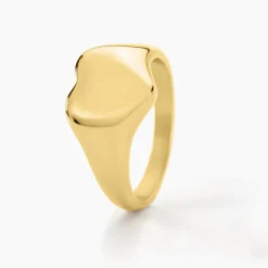 Chevalière Philia Acier Doré