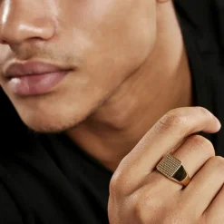 Chevalière Plaqué Or Corentin