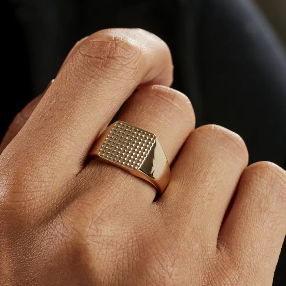 Chevalière Plaqué Or Corentin