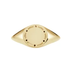 Chevalière Plaqué Or Jaune Hadrian