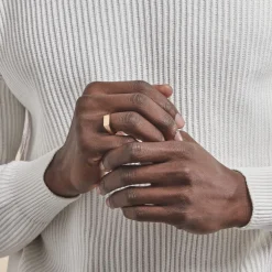 Chevalière Plaqué Or Jaune Alfonso