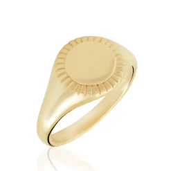 Chevalière Plaqué Or Jaune Louie