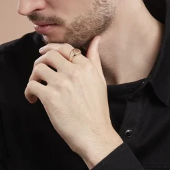 Chevalière Plaqué Or Jaune Louie