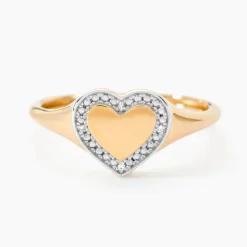 Chevalière Promesse Pour L'eternite Or Jaune Diamant