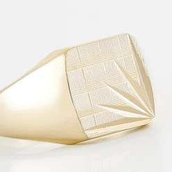 Chevalière Rafael Plaqué Or Jaune