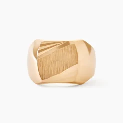 Chevalière Zoey Plaqué Or Jaune