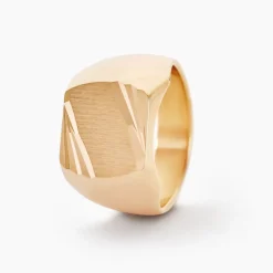 Chevalière Zoey Plaqué Or Jaune